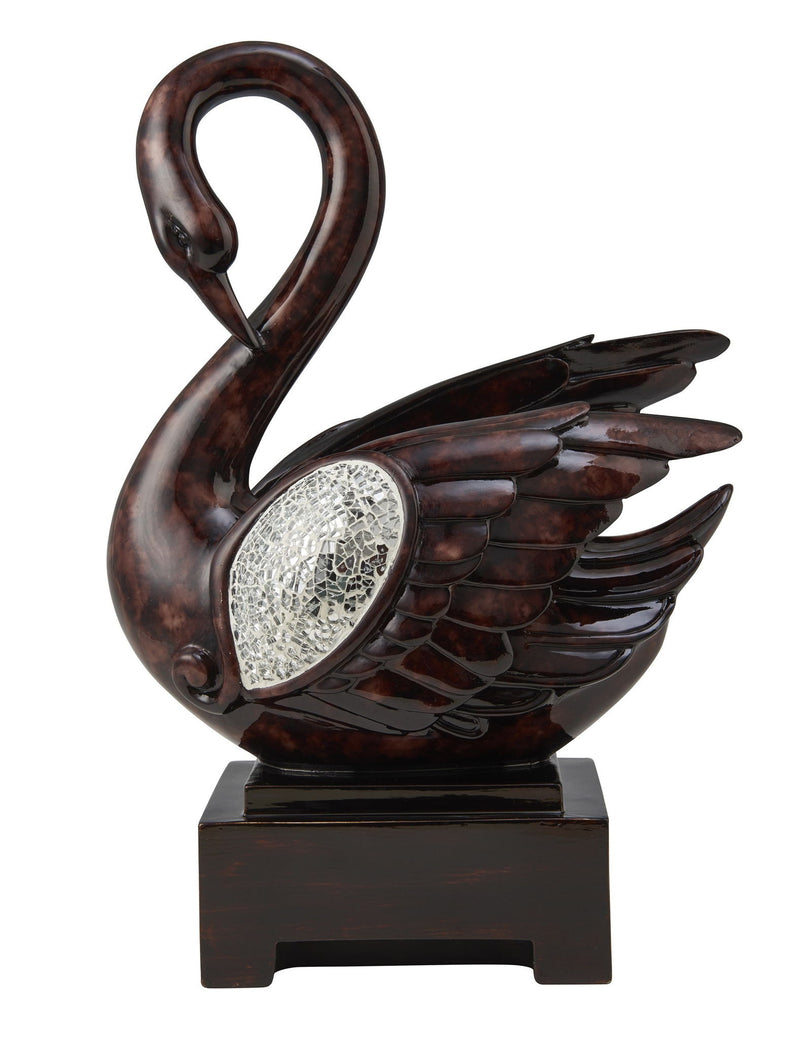 Marbleized Figurine Sculpture - Cherry / Brown