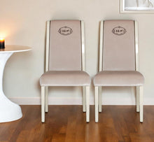Load image into Gallery viewer, Upholstered Velvet Dining Side Chairs (Set of 2) - Champagne
