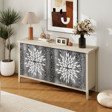 Load image into Gallery viewer, Modern Storage Cabinet With 4 Doors &amp; Adjustable Shelves
