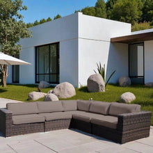 Load image into Gallery viewer, Ana - Outdoor Sectional Sofa With Cushions - Brown
