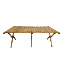 Load image into Gallery viewer, Multi-Function Wooden Foldable Portable Patio Dining Table, Indoor And Outdoor Universal - Natural
