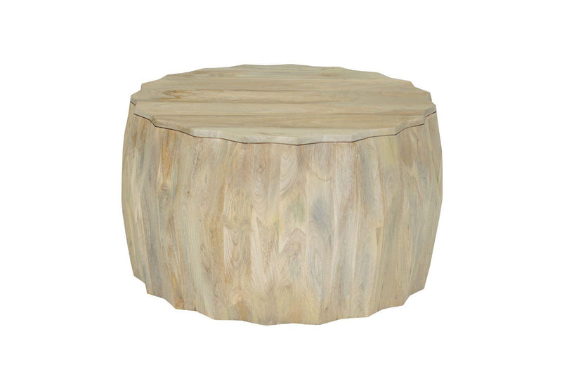 Round Drum Coffee Table (745558) - Natural