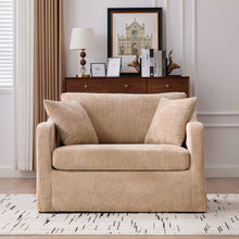Load image into Gallery viewer, Farmhouse Accent Chair With 2 Bolster Pillows
