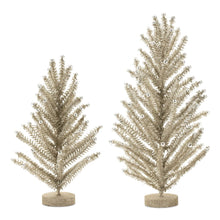 Load image into Gallery viewer, Plastic Trees Tabletop Sculpture (Set of 2) - Silver
