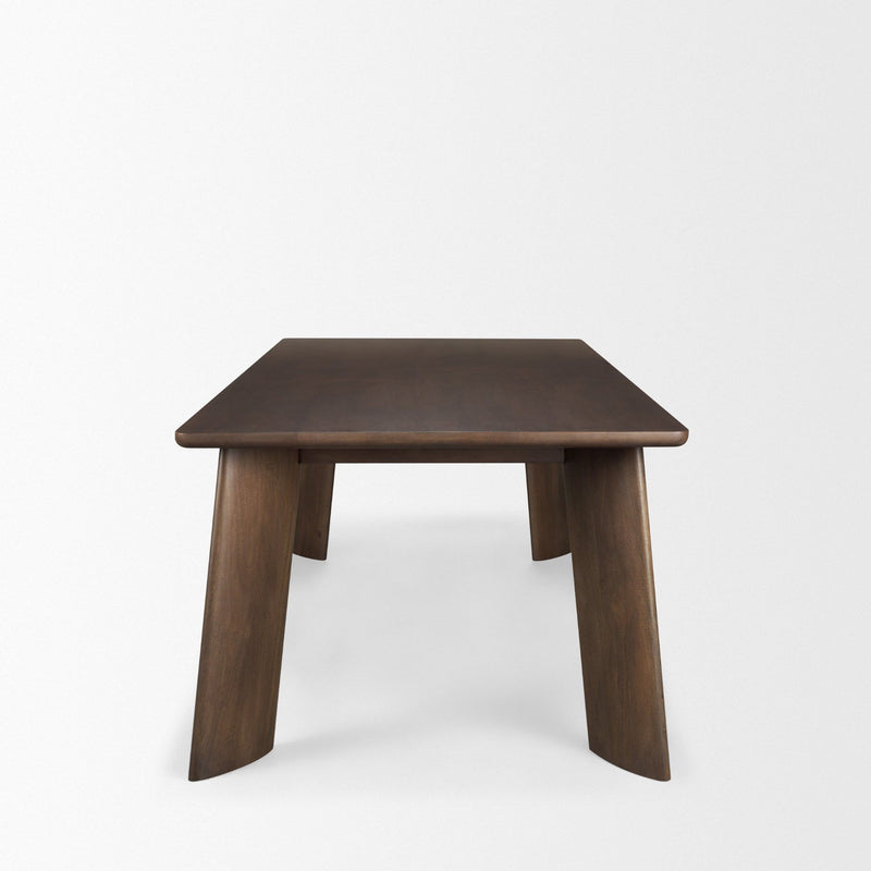 Solid Wood Dining Table (727900) - Brown
