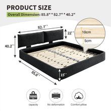 Load image into Gallery viewer, Cloud Bed Frame With Oversized Padded Movable Headboard
