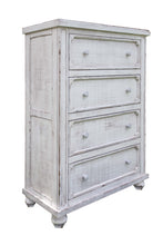 Load image into Gallery viewer, Solid Wood Four Drawer Chest - Antiqued White
