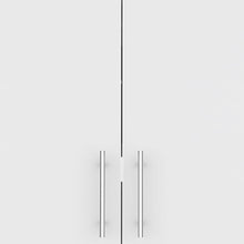 Load image into Gallery viewer, 26" Wood Wall Mounted Utlity Cabinet With Two Doors - White
