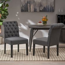 Load image into Gallery viewer, Broxton - Tuft Dining Rolltop Chairs With Button Tufted Backrest (Set of 2)
