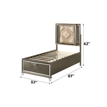 Load image into Gallery viewer, Skylar - Full Bed With LED &amp; Storage - Dark Champagne

