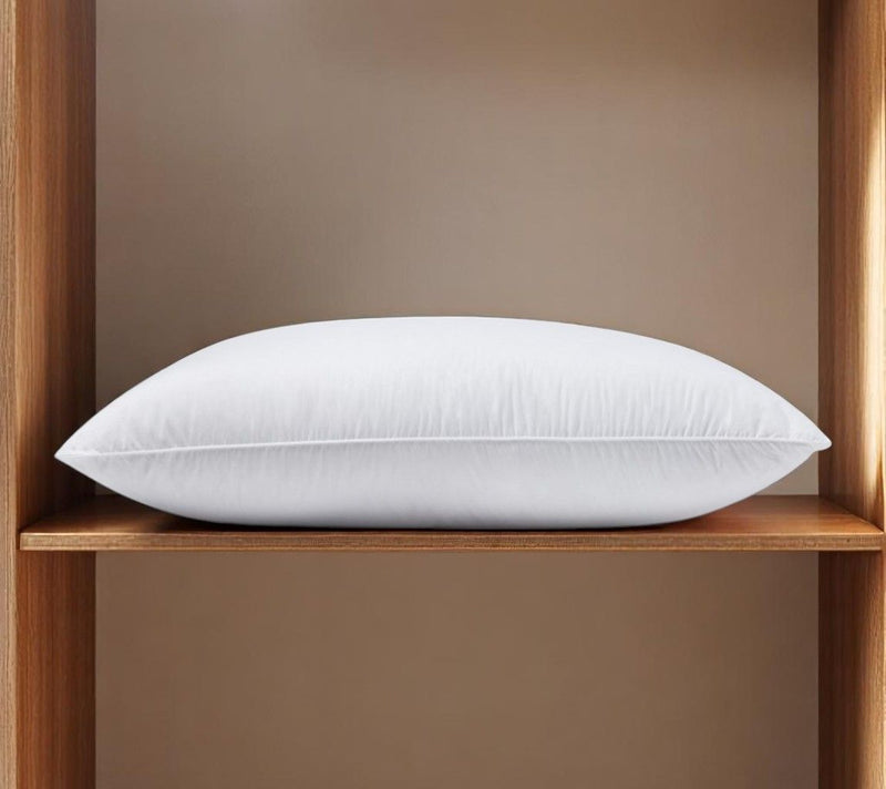 100% Cotton Lux Sateen Down Alternative Medium Bed Pillow - King