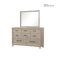 Load image into Gallery viewer, 8 Drawers Dresser With Mirror, Bedroom Furniture - Oak

