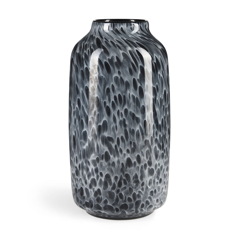 Mottled Cylinder Table Vase (608284) - Black