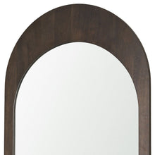 Load image into Gallery viewer, 48" Solid Arch Framed Accent Mirror - Brown
