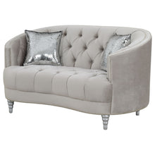 Load image into Gallery viewer, Colby - Loveseat With Tufted Design - Gray
