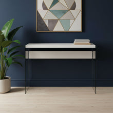 Load image into Gallery viewer, Solid Console Table - White And Clear
