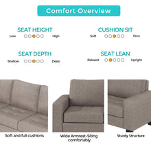 Load image into Gallery viewer, Orisfur. Sectional Corner Sofa L-shape Couch Space Saving with Storage Ottoman &amp; Cup Holders Design for Large Space Dorm Apartment
