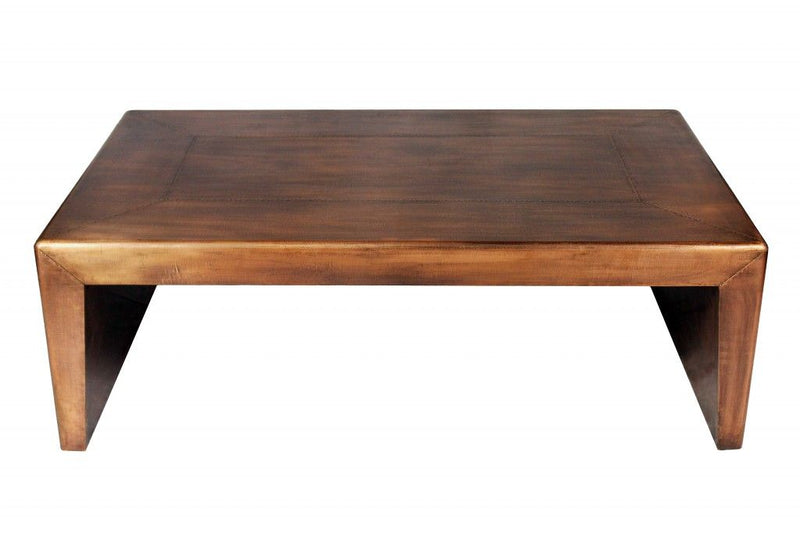 Modern Coffee Table - Copper Tone