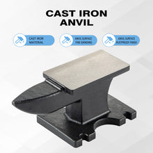 Load image into Gallery viewer, 22 Lbs Single Horn Anvil - Black
