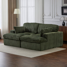 Load image into Gallery viewer, Double Chaise Lounge Chair, Oversized Upholstered Sleeper Cloud Couch
