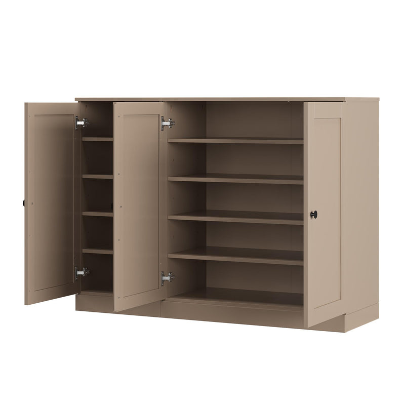 Solid Woodshoe Storage Cabinet (755984) - Beige