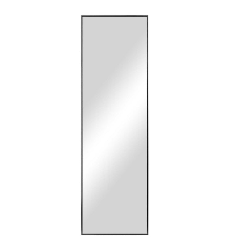 71" Metal Leaning Framed Full Length Mirror - Black