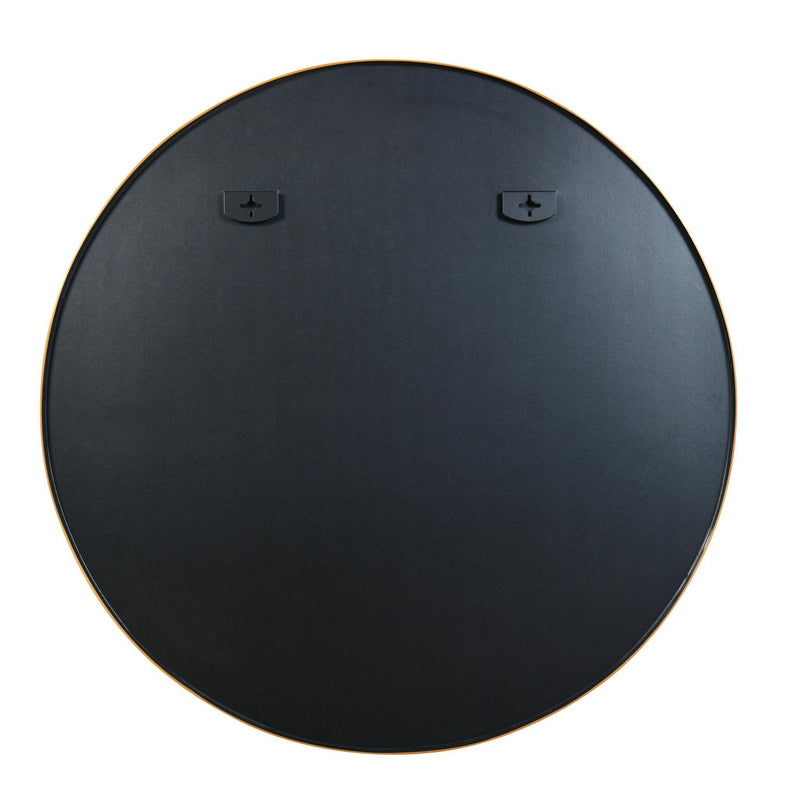 Aluminum Round Framed Bathroom Vanity Mirror (756077) - Gold