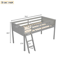 Load image into Gallery viewer, Low Loft Bed With Adjustable Ladder
