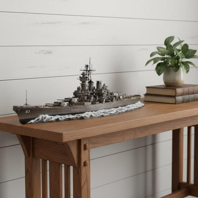 Hand Painted Model Boat (624355) - Bronze