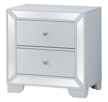 Load image into Gallery viewer, Contemporary Nightstand - Silver Champagne - Particle Board
