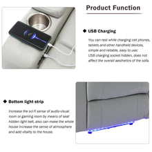 Load image into Gallery viewer, Power Motion Recliner Electric Power Recliner With USB Charging Port, Hidden Arm Storage, Convenient Cup Holder And tooth Speaker
