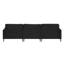 Load image into Gallery viewer, [VIDEO provided] [New] 103.5*59&quot; Modern L-shaped Sectional Sofa, 4-seat Velvet Fabric Couch Set with Convertible Ottoman,Freely Combinable Sofa for Living Room, Apartment, Office,Apartment,2 Colors
