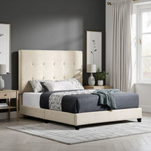 Load image into Gallery viewer, Tufted Upholstered Headboard Platform Bed
