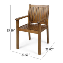Load image into Gallery viewer, Amethyst - Outdoor Dining Chair With Slat Design (Set of 2) - Natural
