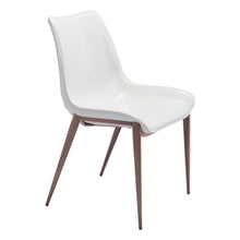 Load image into Gallery viewer, Stitch Upholstered Faux Leather Dining Side Chairs (Set of 2) - White
