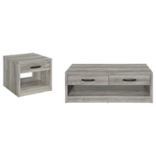Load image into Gallery viewer, Nuberg - 2 Piece And End Table Set With Storage Drawers - Gray
