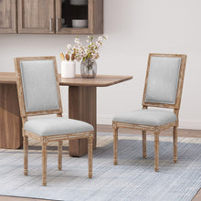 Load image into Gallery viewer, French Country Style Dining Chair With Upholstered Seating And Fluted Legs

