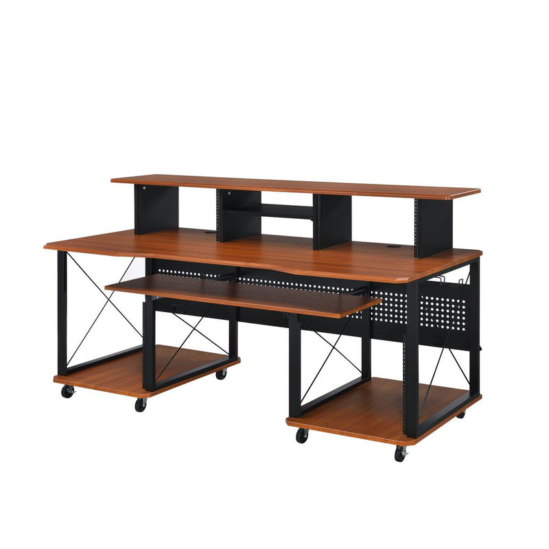 72" Music Desk - Brown And Black