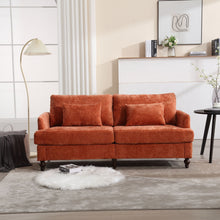 Load image into Gallery viewer, Mid Century Modern Chenille Fabric Loveseat Sofa, 2 Seat Upholstered Couch
