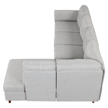 Load image into Gallery viewer, 97.2&quot; Modern Linen Fabric Sofa, L-Shape Couch with Chaise Lounge,Sectional Sofa with one Lumbar Pad,Gray
