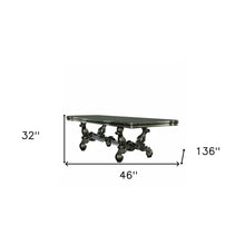 Load image into Gallery viewer, 46" Platinum Solid Wood Trestle Base Dining Table
