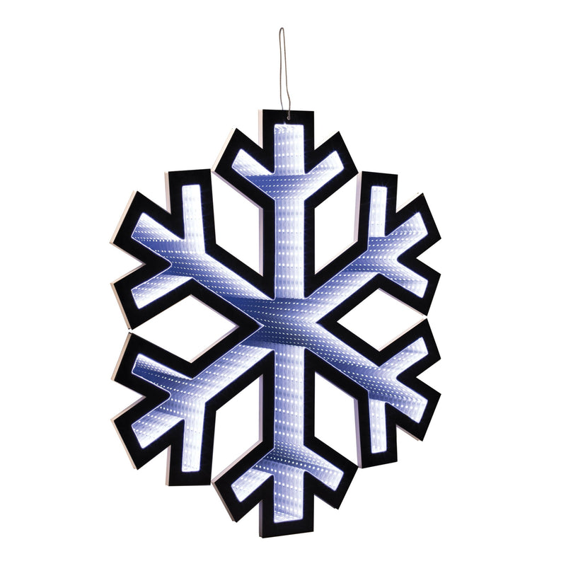 Christmas Snowflakes Tabletop Sign With LED (633787) - White