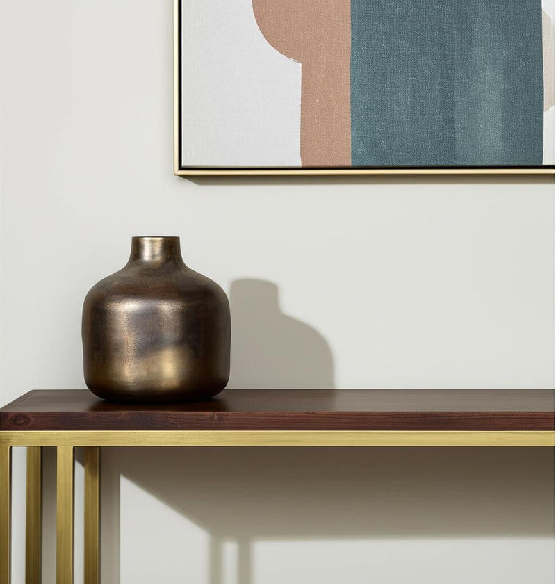 Cylinder Table Vase (608307) - Antiqued Gold