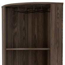 Load image into Gallery viewer, Wood Corner Bar Cabinet With Two Doors - Walnut
