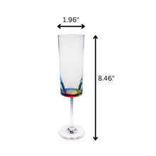 Load image into Gallery viewer, Halo - Oval Unbreakable Plastic Champagne Flutes Acrylic Wedding Glasses, 4Oz Capacity (Set of 4) - Clear
