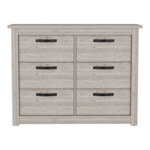 Load image into Gallery viewer, Six Drawer Dresser - Oak
