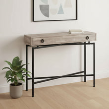 Load image into Gallery viewer, Cross Leg Console Table - Taupe And Black
