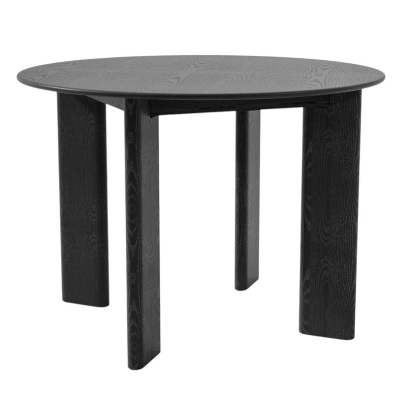 Solid Wood Rounded Bar Table (712203) - Black
