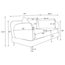 Load image into Gallery viewer, Repley - Upholstered Sculpted Track Arm Loveseat - Beige
