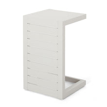 Load image into Gallery viewer, Aluminum Outdoor C - Shaped Side Table For Patio
